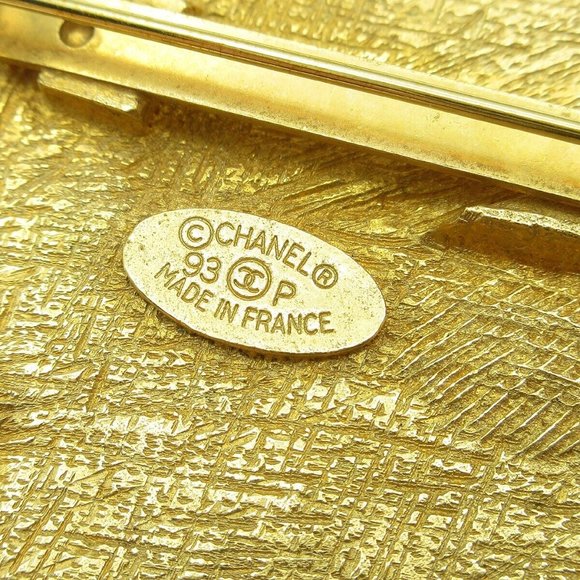 Chanel Bow And Arrow Heart Brooch Pin Gold 93P 59836 - Picture 4 of 5